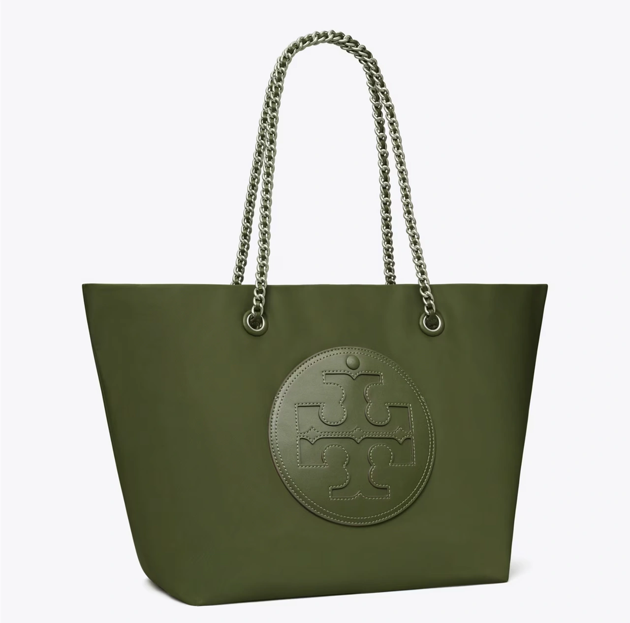 Tory Burch 汤丽柏琦 Ella 链条托特包 Olive Green