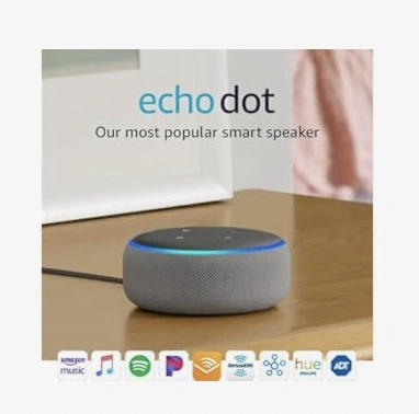 Echo Dot（第三代，2018 年发布）- 搭载 Alexa 的智能音箱