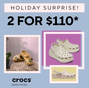 Crocs AU：圣诞大促！经典、光轮、泡芙等洞洞鞋