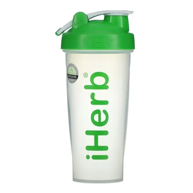 好物试用！iHerb Goods, 带搅拌球搅拌瓶，绿色，28 盎司