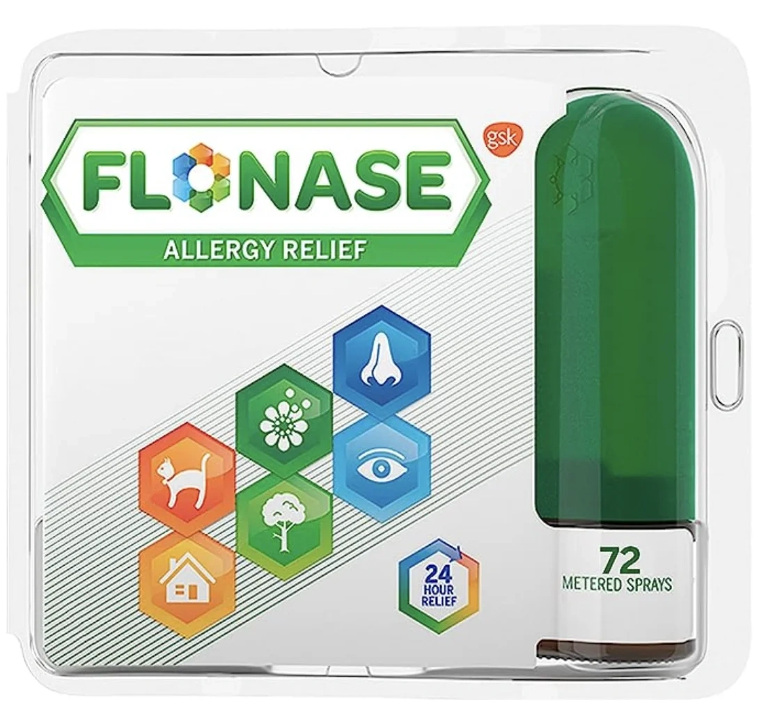 春季花粉过敏救星——Flonase 24小时过敏安心鼻喷雾 72试剂装