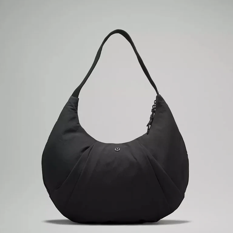 lululemon Pleated 牛角包 黑色/紫色