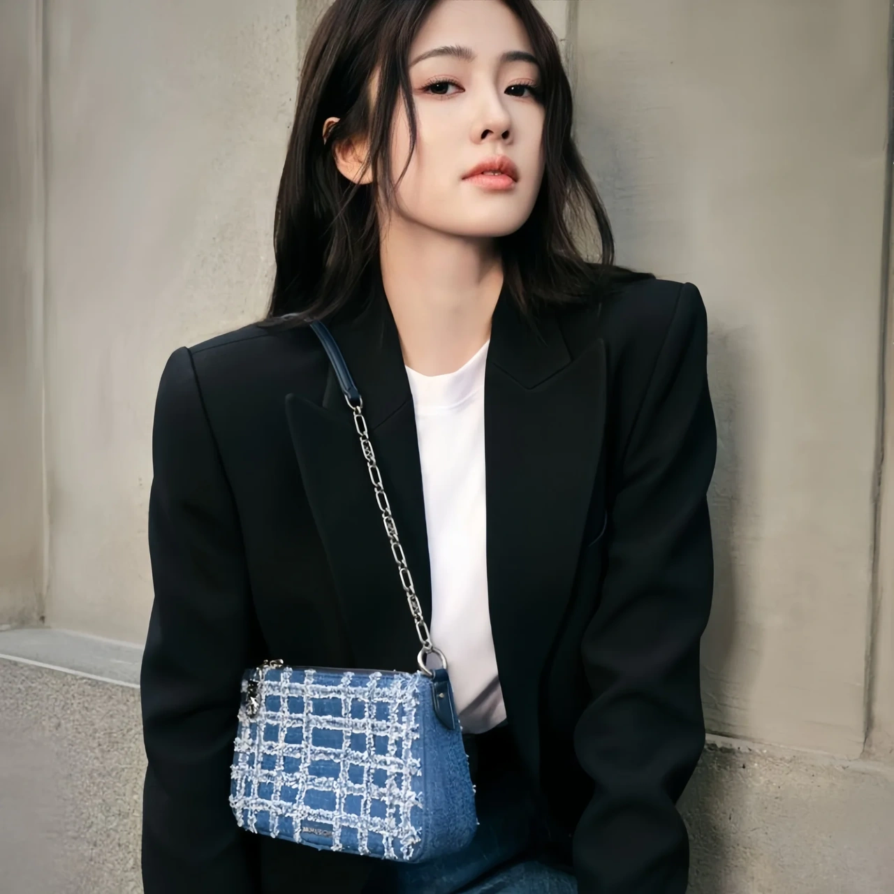 Michael Kors 美网：热门明星同款专场 封面白鹿同款丹宁小香风单肩包$111