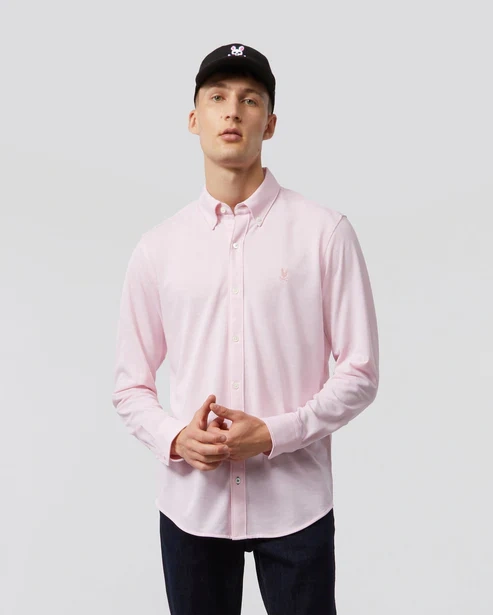 Psycho Bunny 粉色衬衫