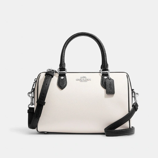 Coach 蔻驰 Rowan 黑白新色波士顿包