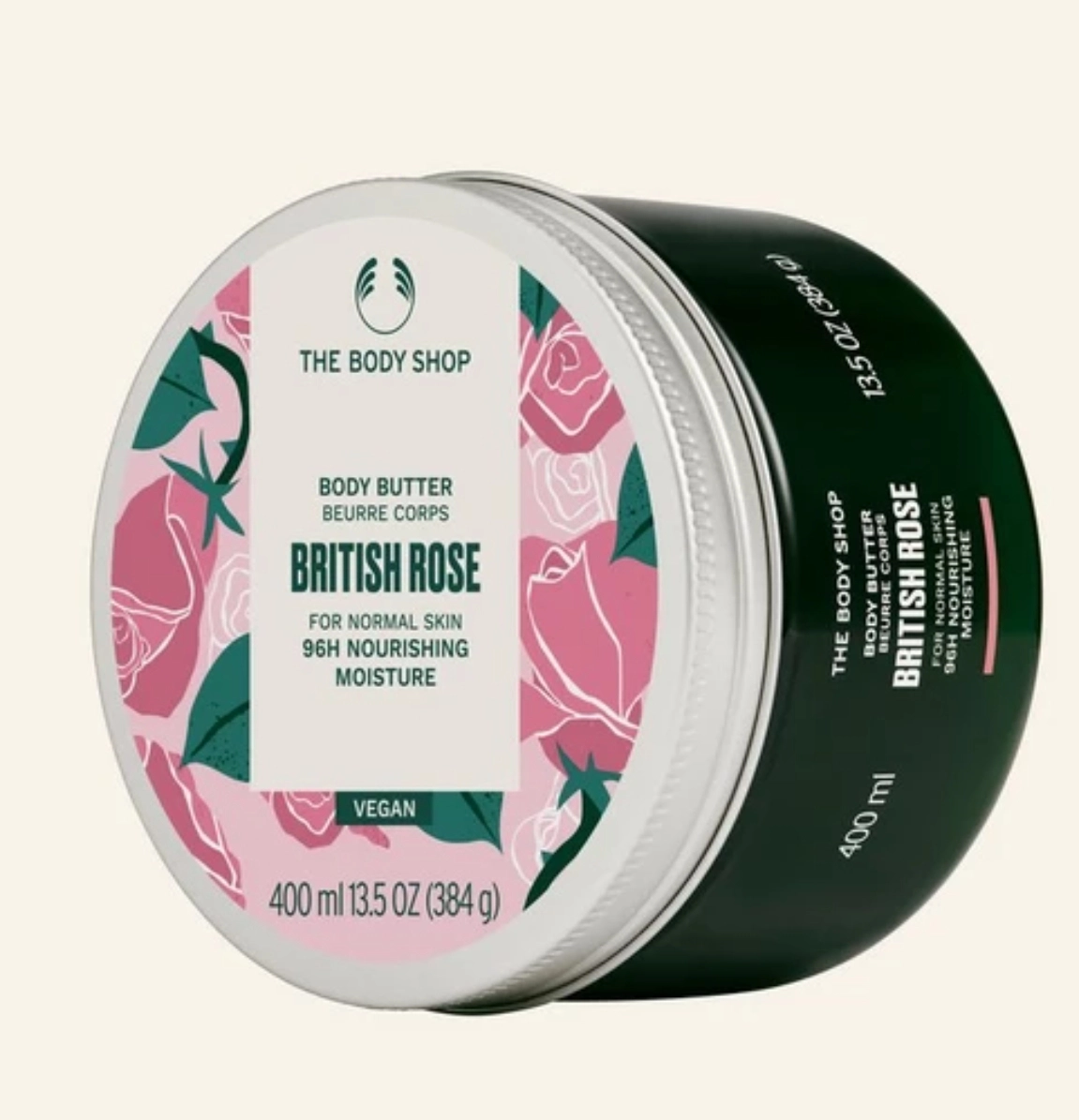 The Body Shop 玫瑰身体乳 13.5 盎司