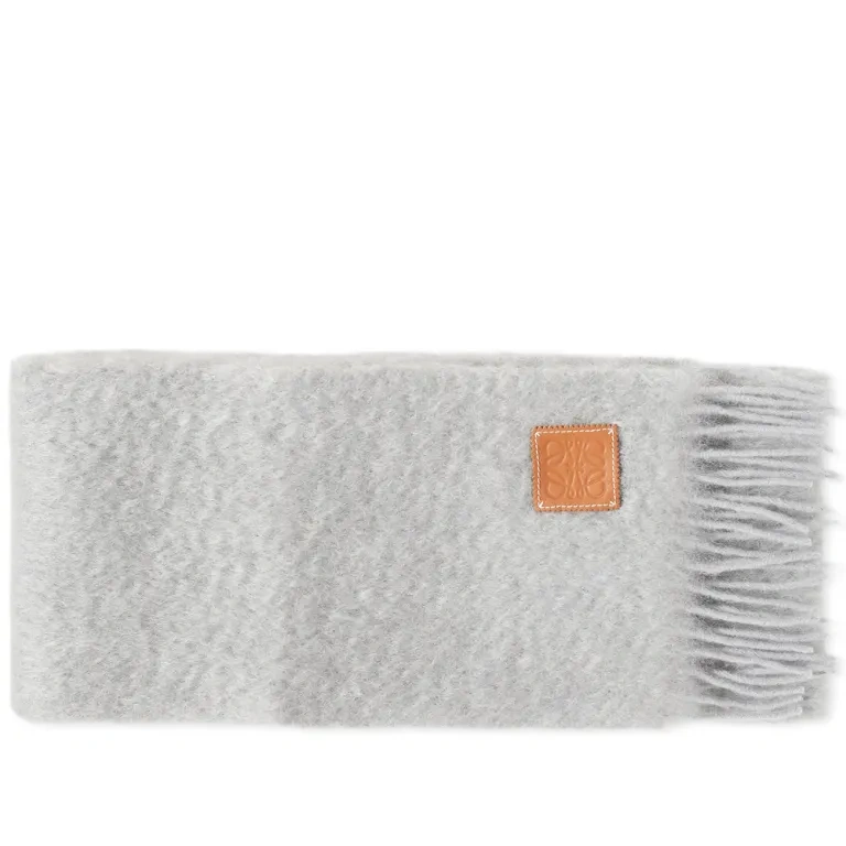 Loewe 罗意威 Mohair 灰色围巾