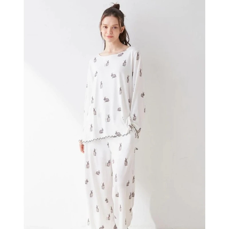 Gelato Pique 萌兔印花长睡裤