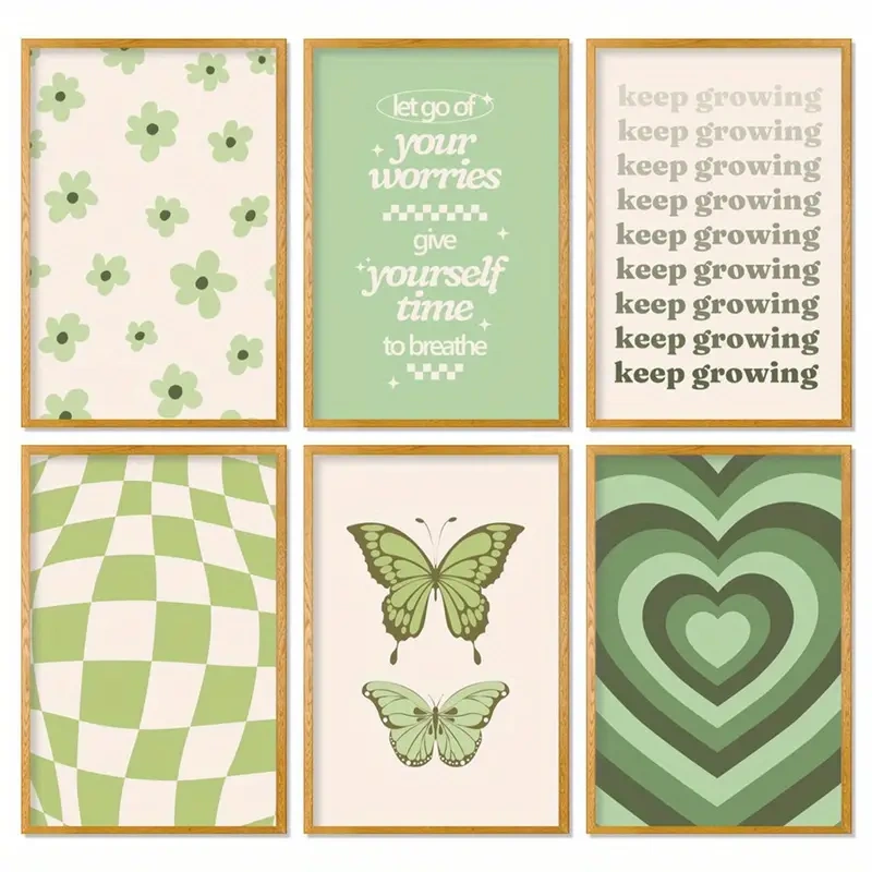 6 件丹麦粉彩房间装饰画