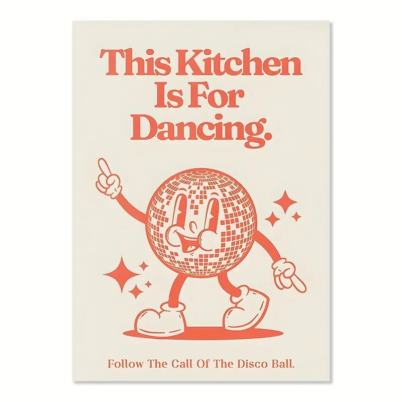 1 张艺术画布海报，无框