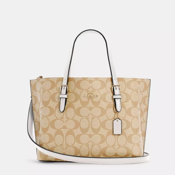 之前$151.2！Coach 蔻驰 Mollie 25 经典老花小托特