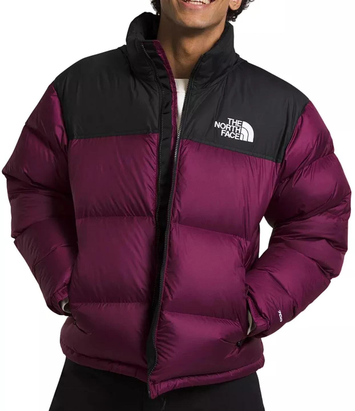 The North Face 1996 Nuptse 复古夹克/Boysenberry/TNF Black 