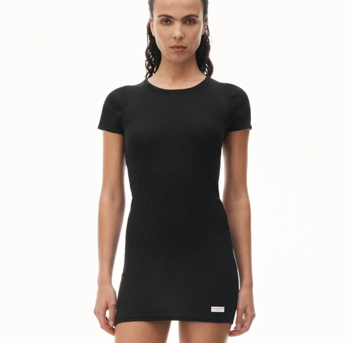 Alexander Wang 黑色短袖紧身短裙