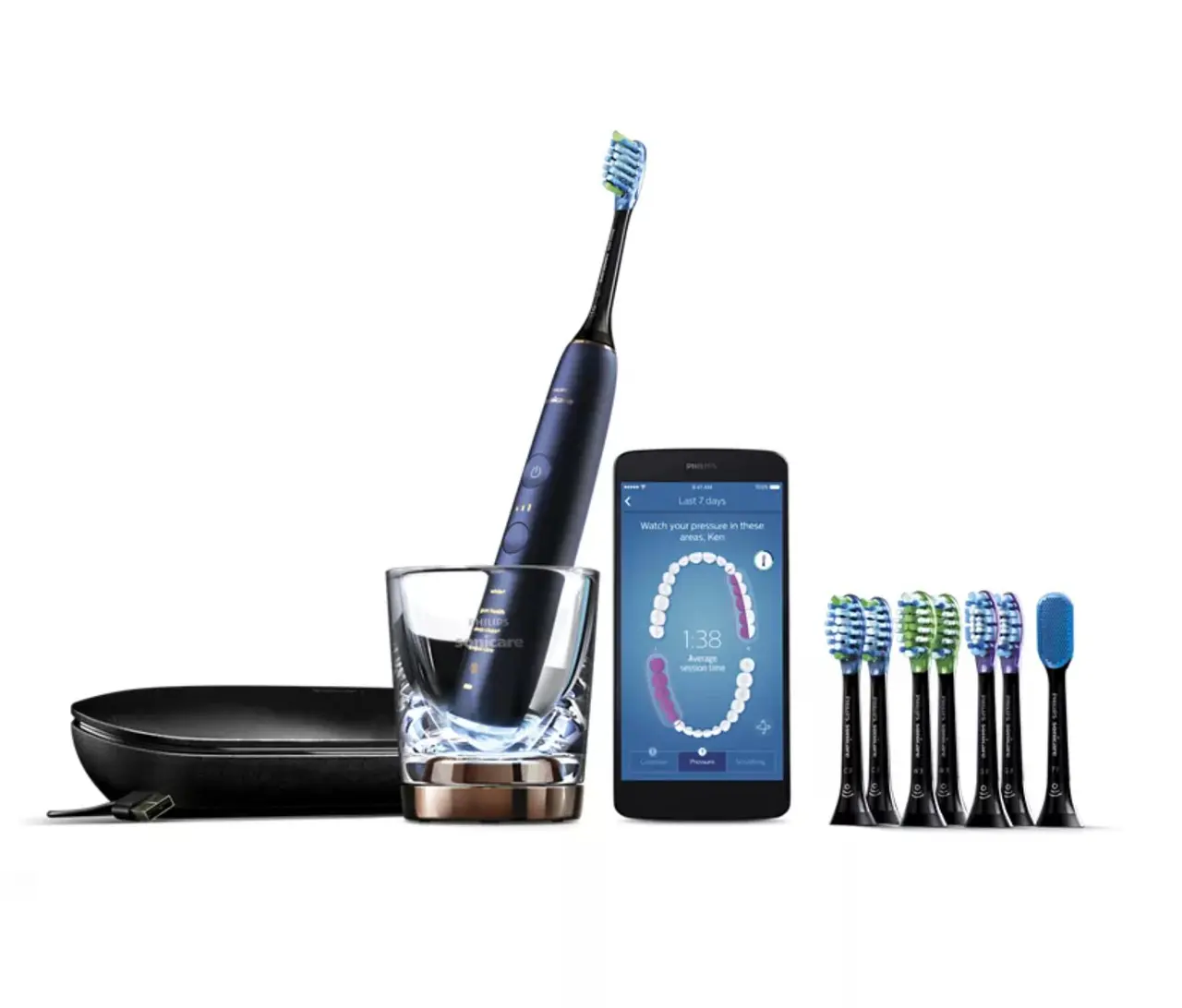 飞利浦Sonicare DiamondClean Smart 9700电动牙刷