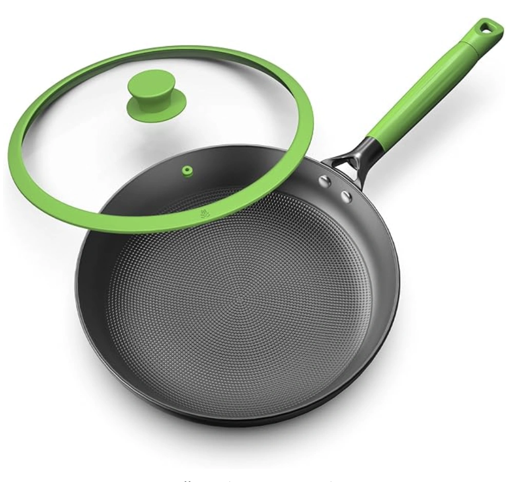 imarku 12英寸不粘煎锅，附带盖子