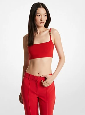 MICHAEL KORS 罗纹弹力针织短款背心