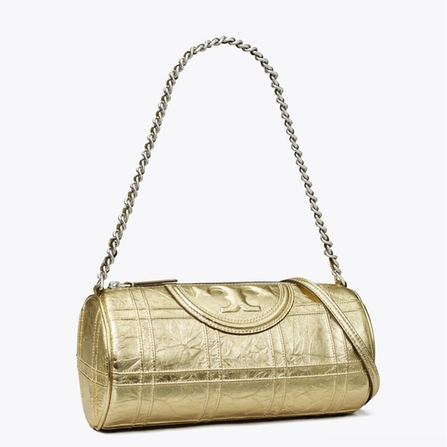 Tory Burch FLEMING METALLIC 保龄球包