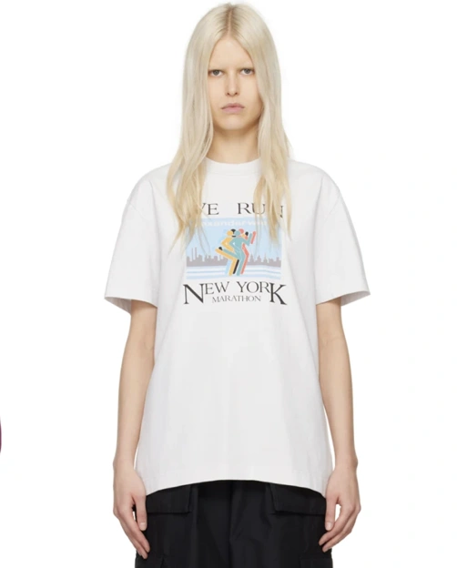 ALEXANDER WANG 白色印花T恤