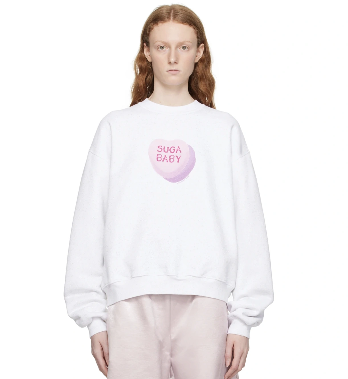 ALEXANDER WANG 米白色爱心卫衣