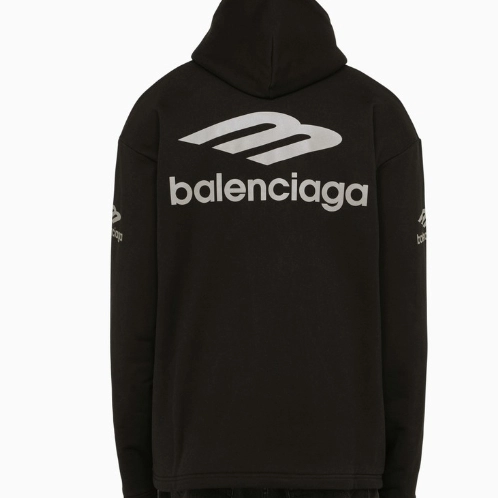 Balenciaga 巴黎世家 Icon 3B Sport 黑色卫衣