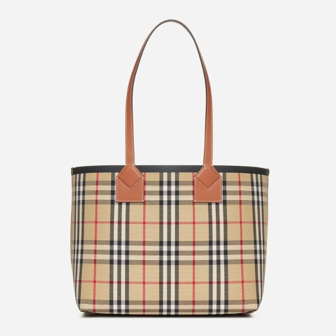 BURBERRY 巴宝莉格子托特包 小号